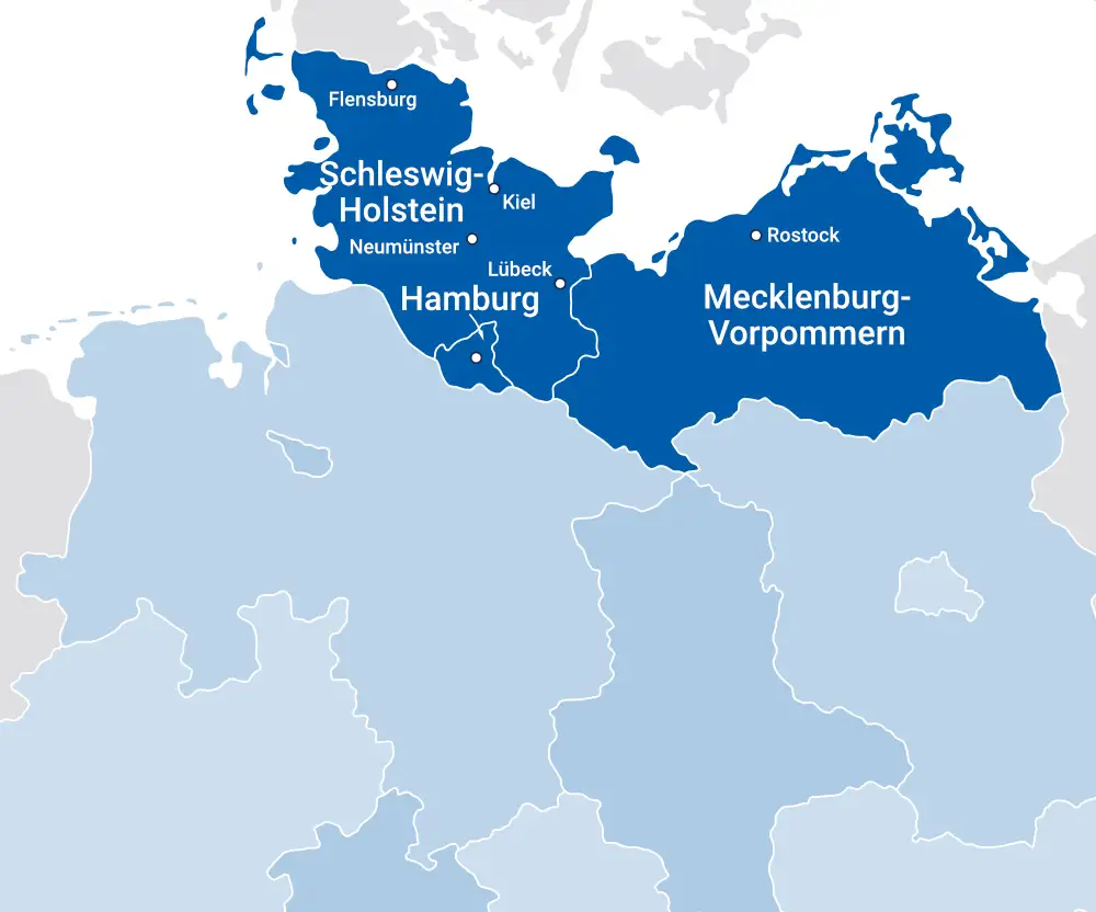Wirkungskreise Gutachtergruppe Nord